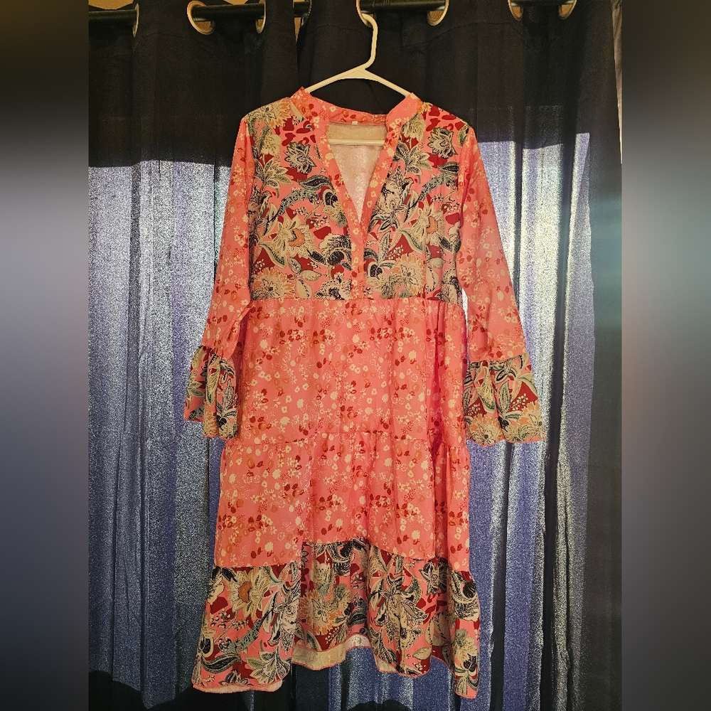 Multi-Patterned SHEIN Dress